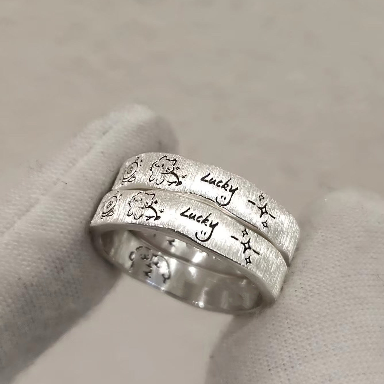 Lucky Charm Silver Ring