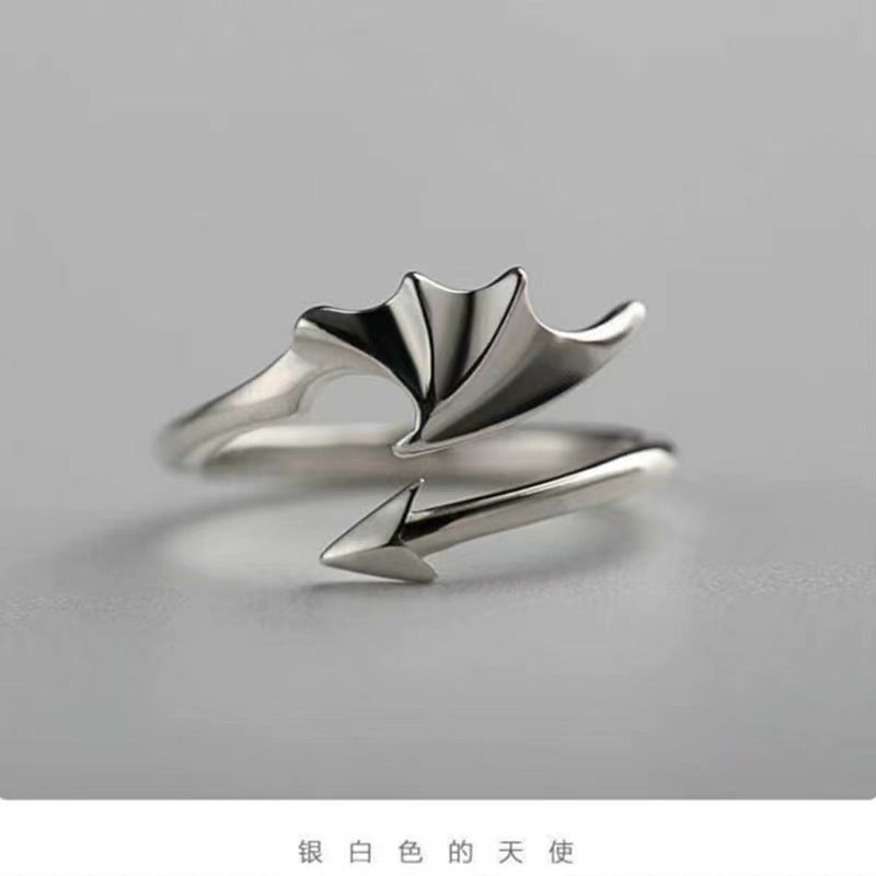 Modern Angel Wing Ring