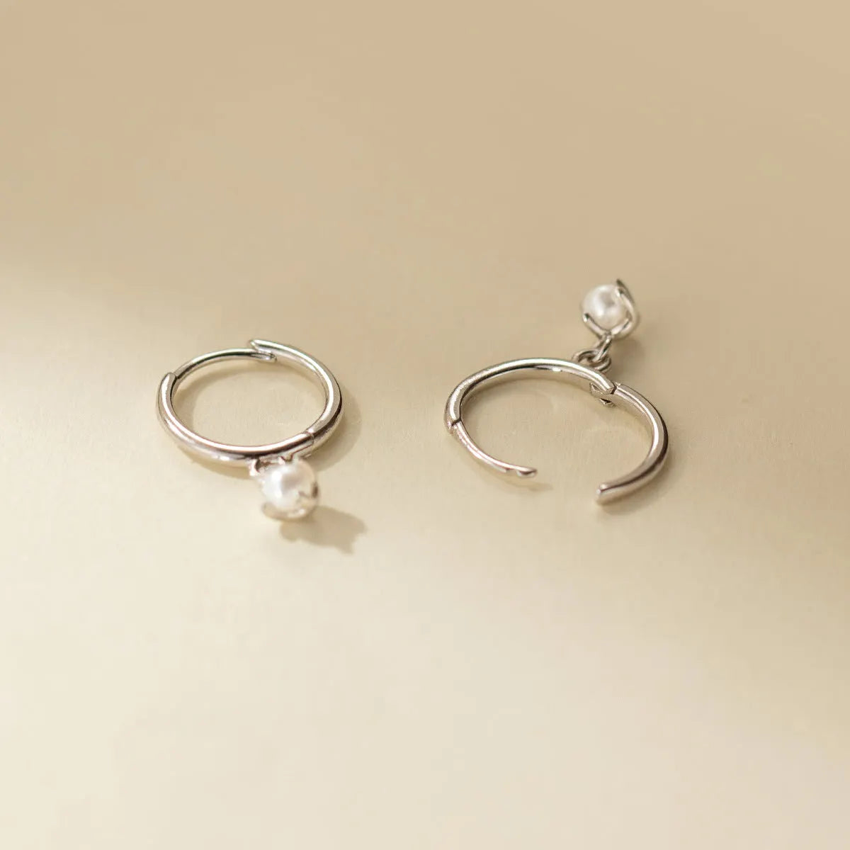 Pearl Hoop Earrings