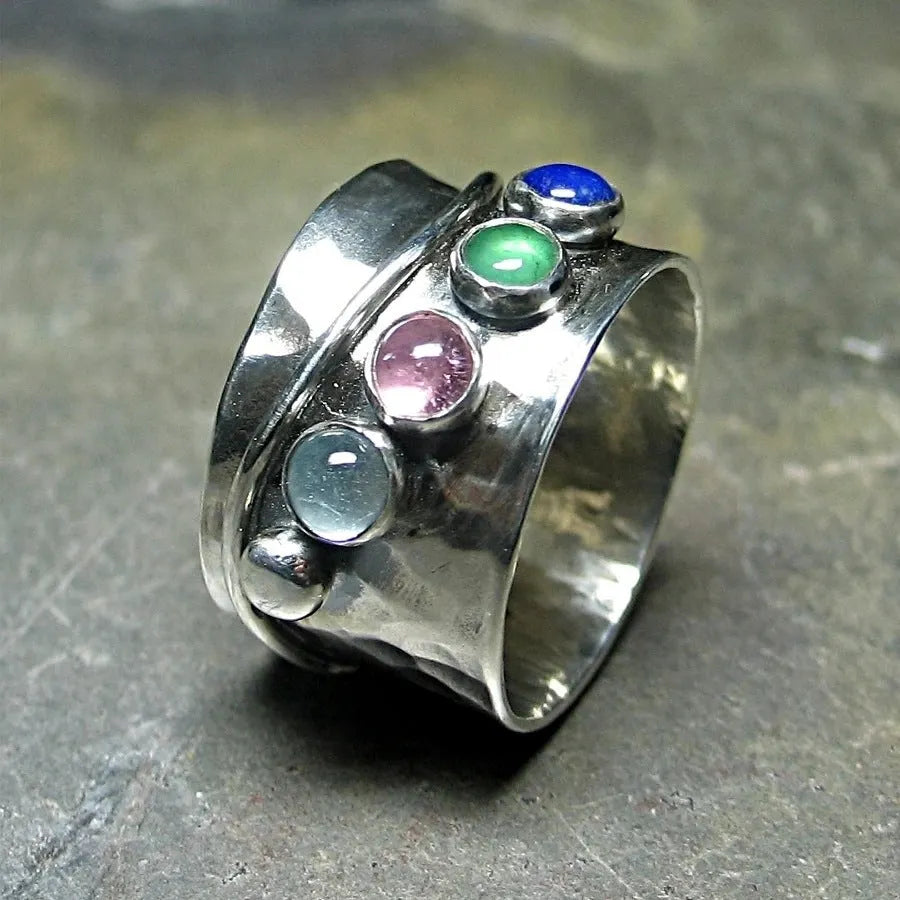 Colorful Gemstone Ring