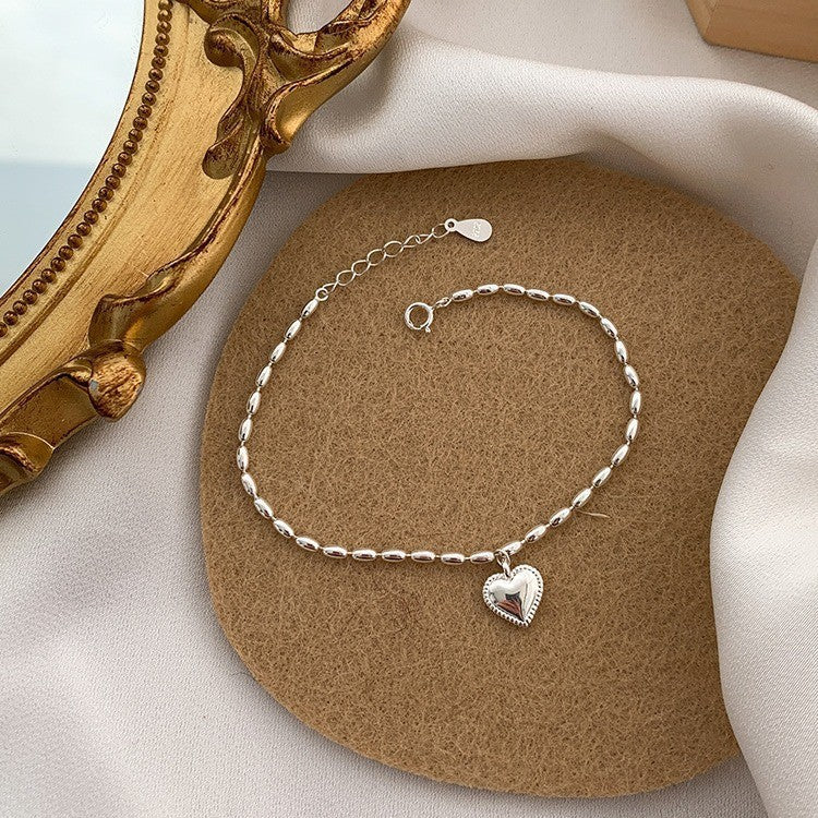Delicate Heart Charm Bracelet