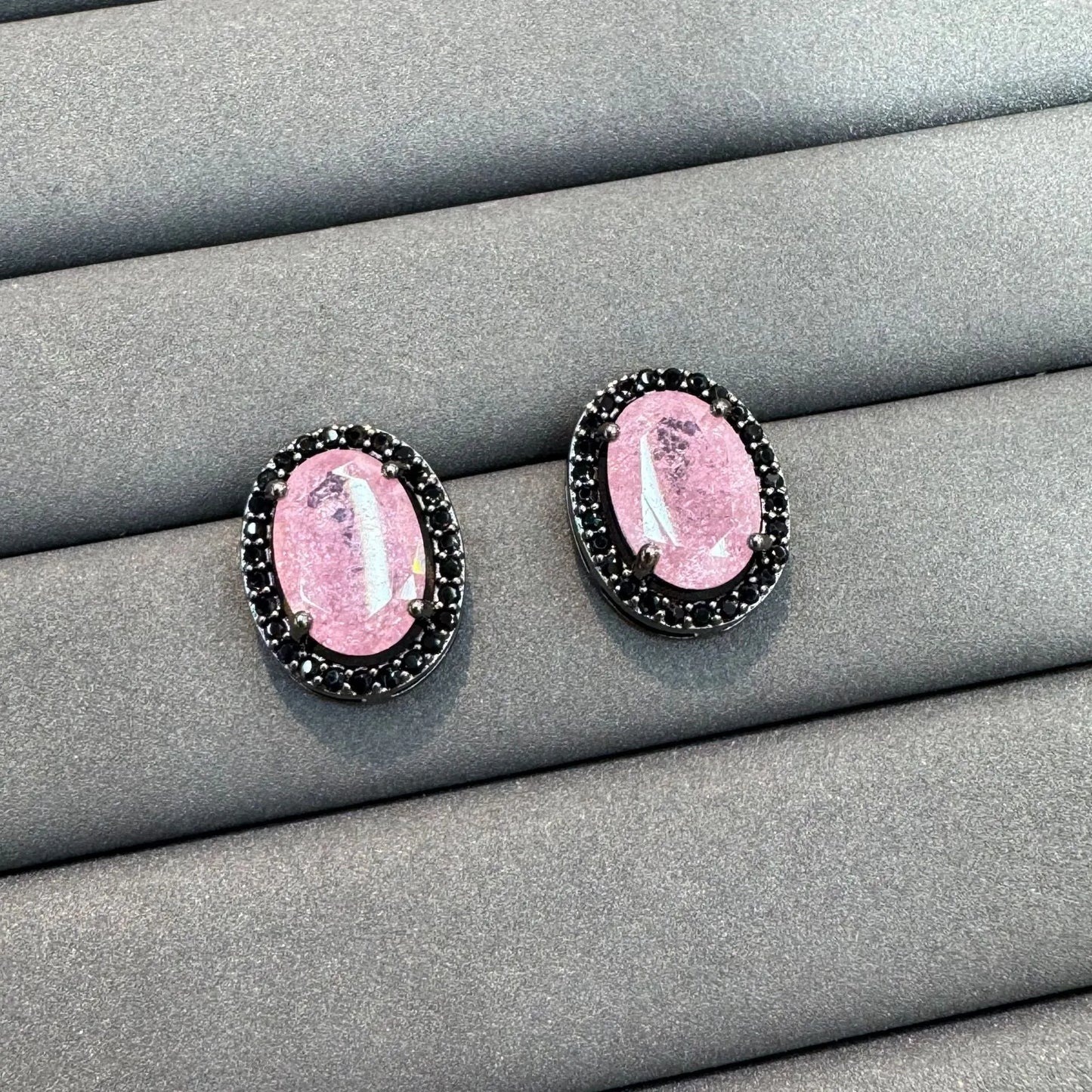 Vintage Pink Tourmaline Earrings