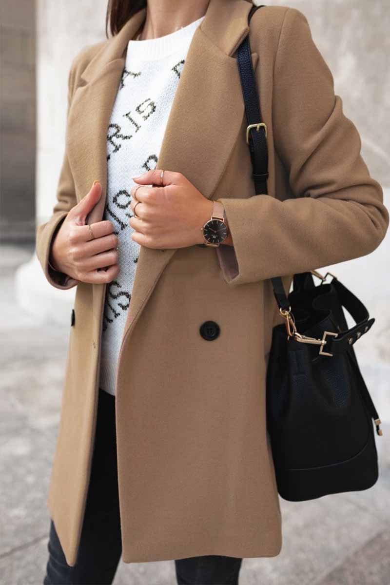 Color Loose Suit Coat