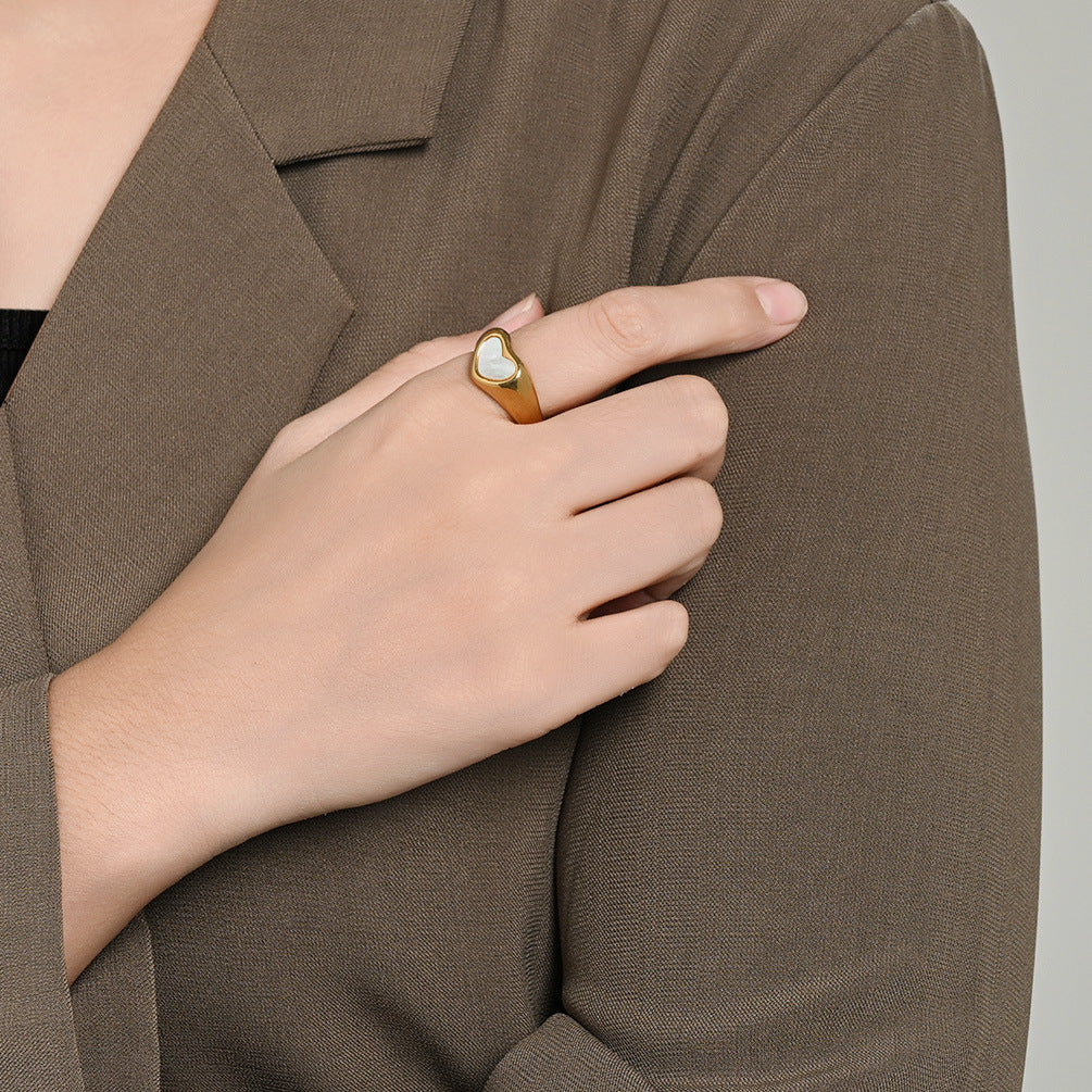 Minimalist Pearl Ring