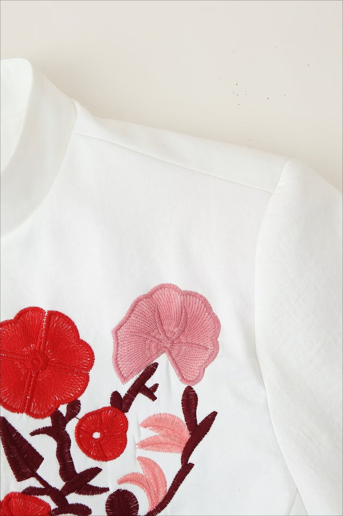 Embroidered Blazer Coat