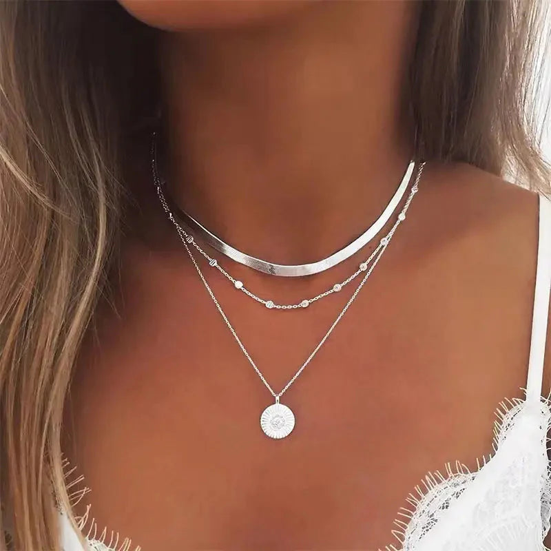 Elegant Layered Silver