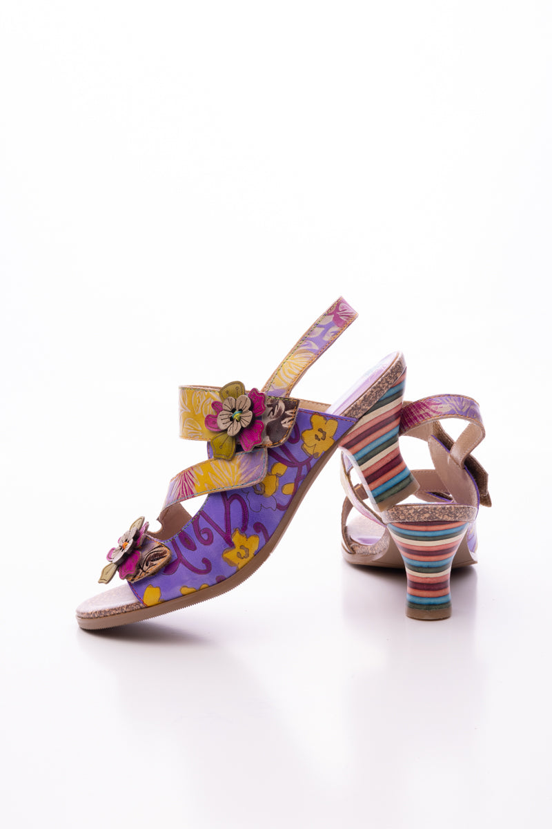 Soffia | Midnight Sol Leather Slingback Sandal