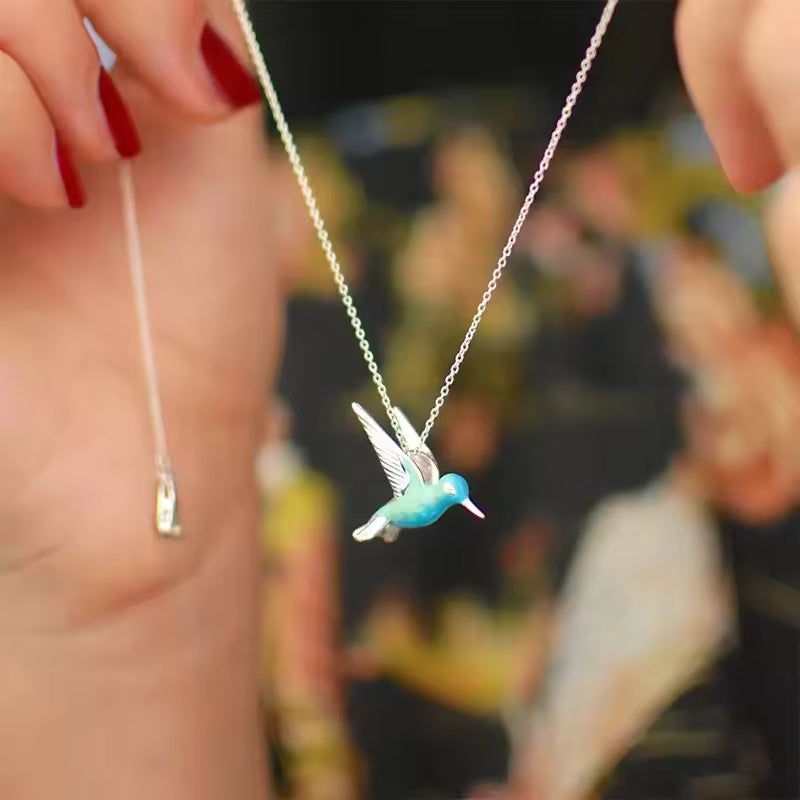 Delicate Hummingbird Necklace