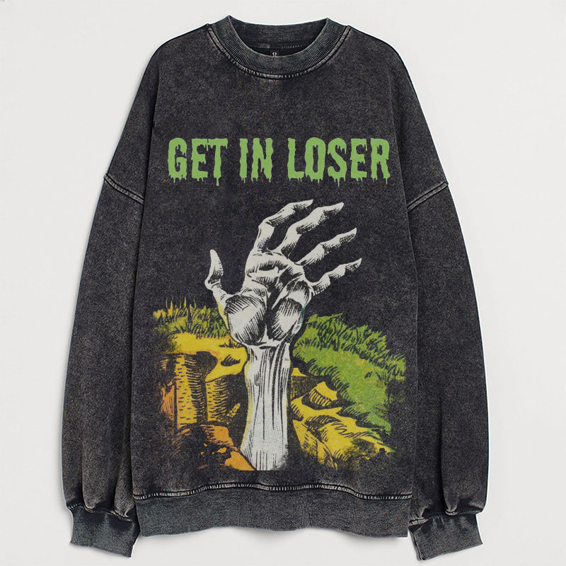 Halloween Get in Loser Sweatshirt