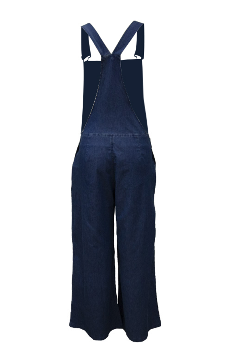 Pocket Fold Strapless Jumpsuits