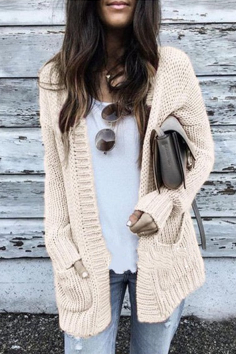 Patchwork Cardigan Collar Sweaters(5 Colors)