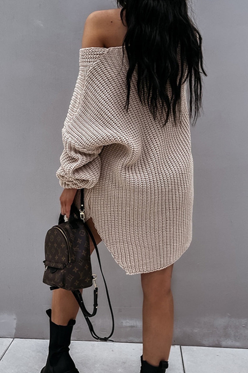Color V Neck Sweaters
