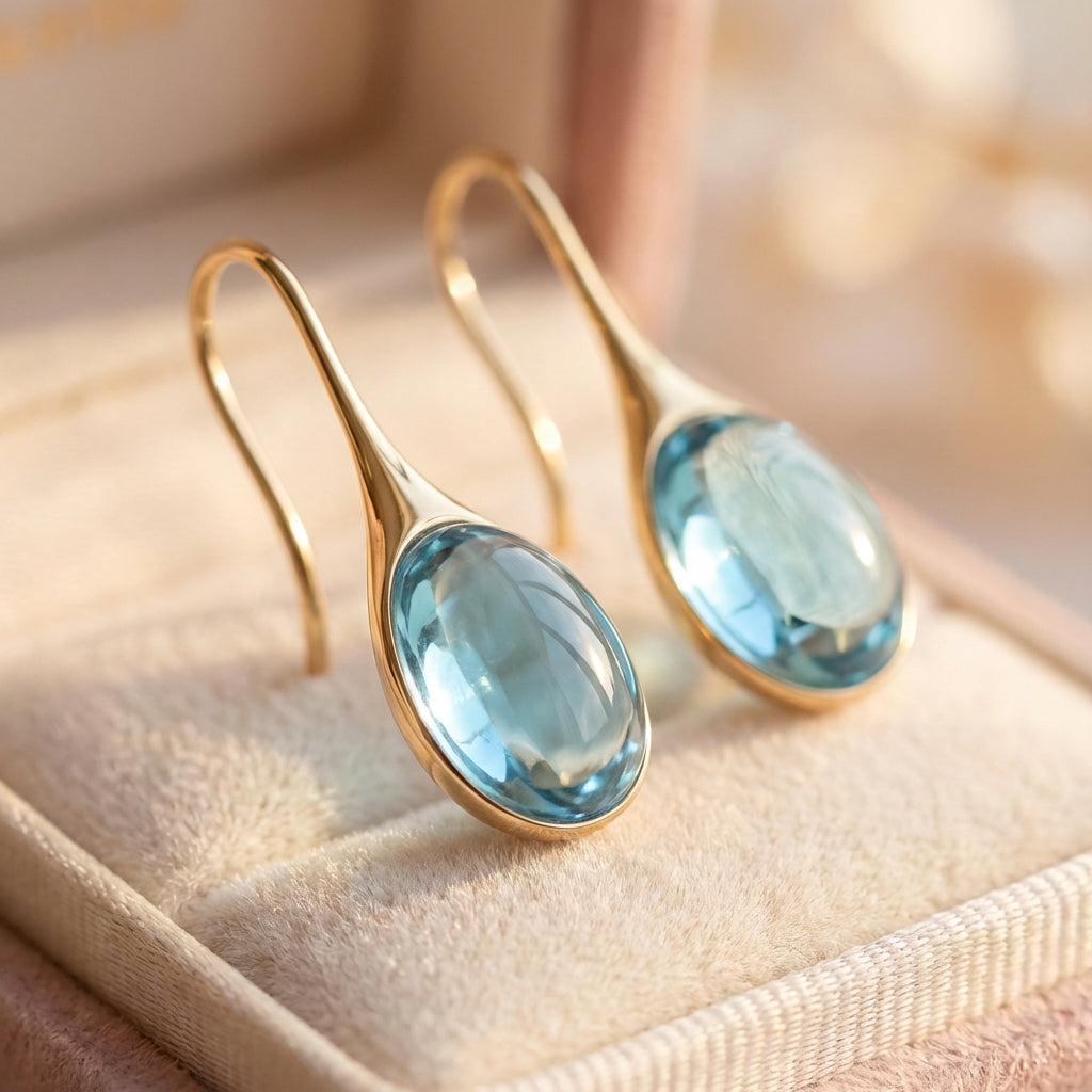 Crystal Drop Earrings In Gold And Silver