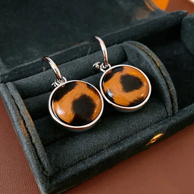 Tiger Eye Drop Earrings