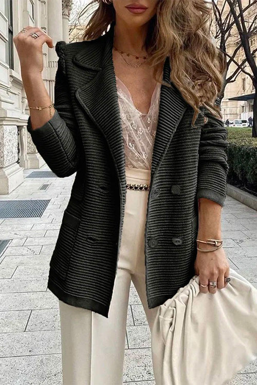 Moxidress Lapel Buttons Cardigans With Pockets