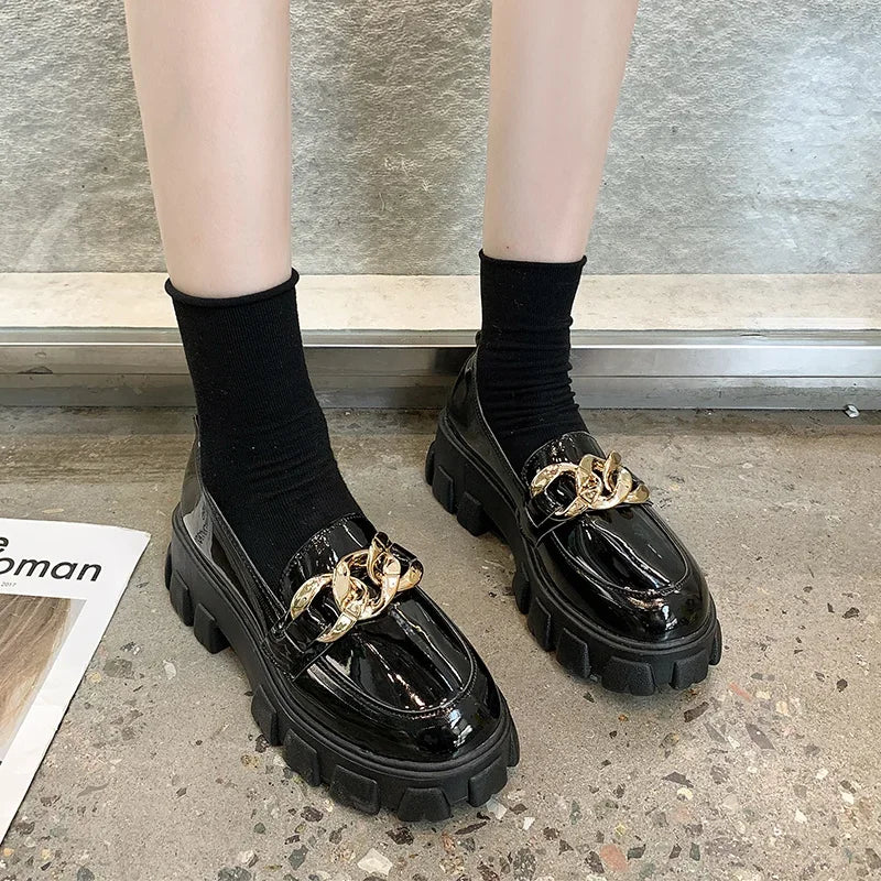 Suede Platform Non-slip Walking Trend Spring Autumn Flats Loafers