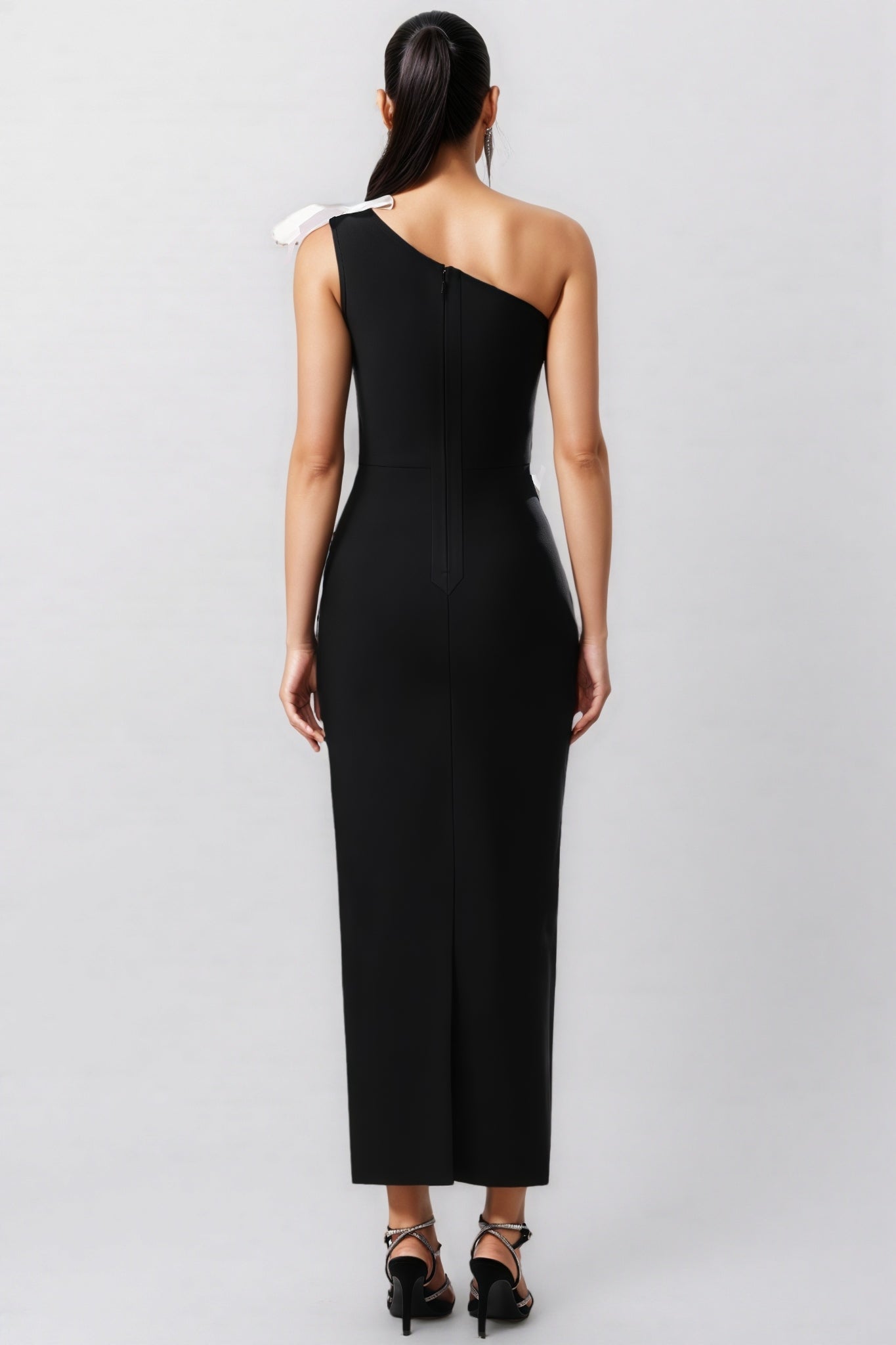 Priscilla 3d Flower Bandage Maxi Dress
