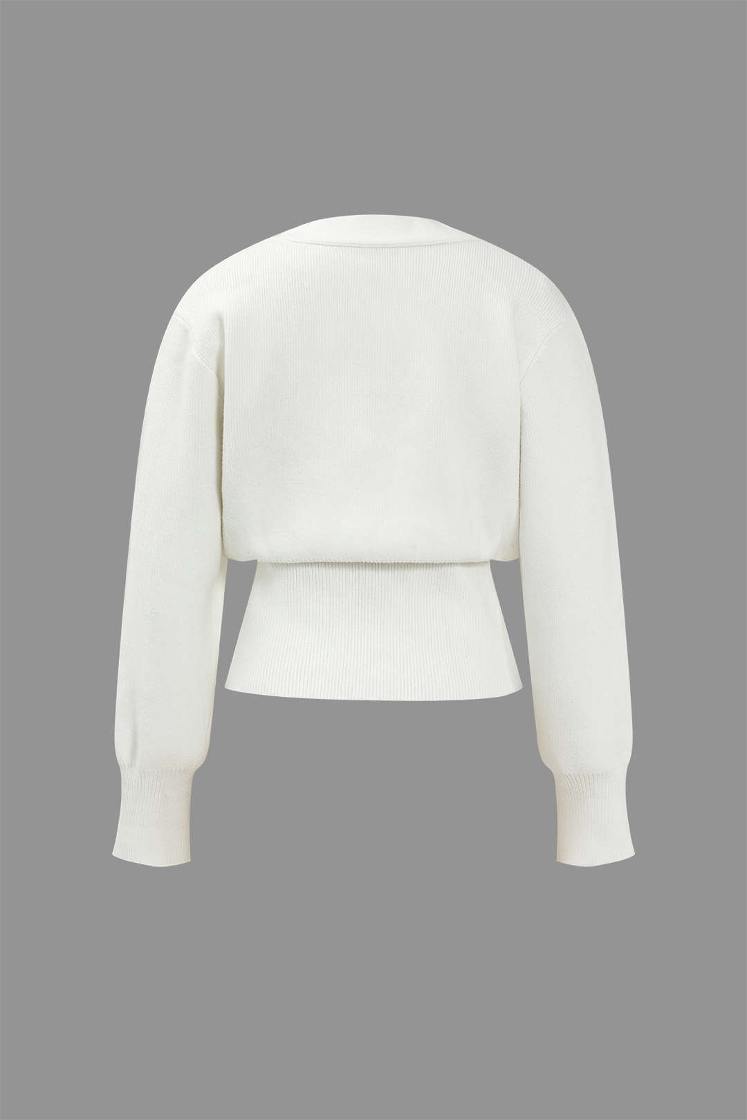 Classic Pullover Cardigan With V-neck