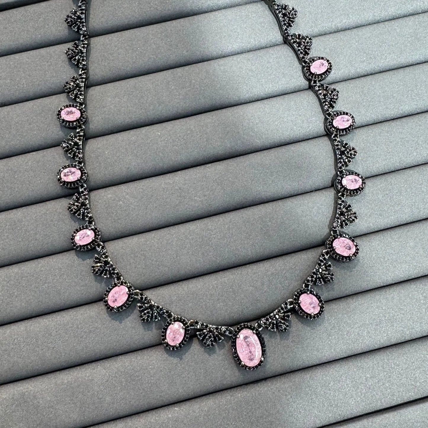 Vintage Pink Tourmaline Necklace
