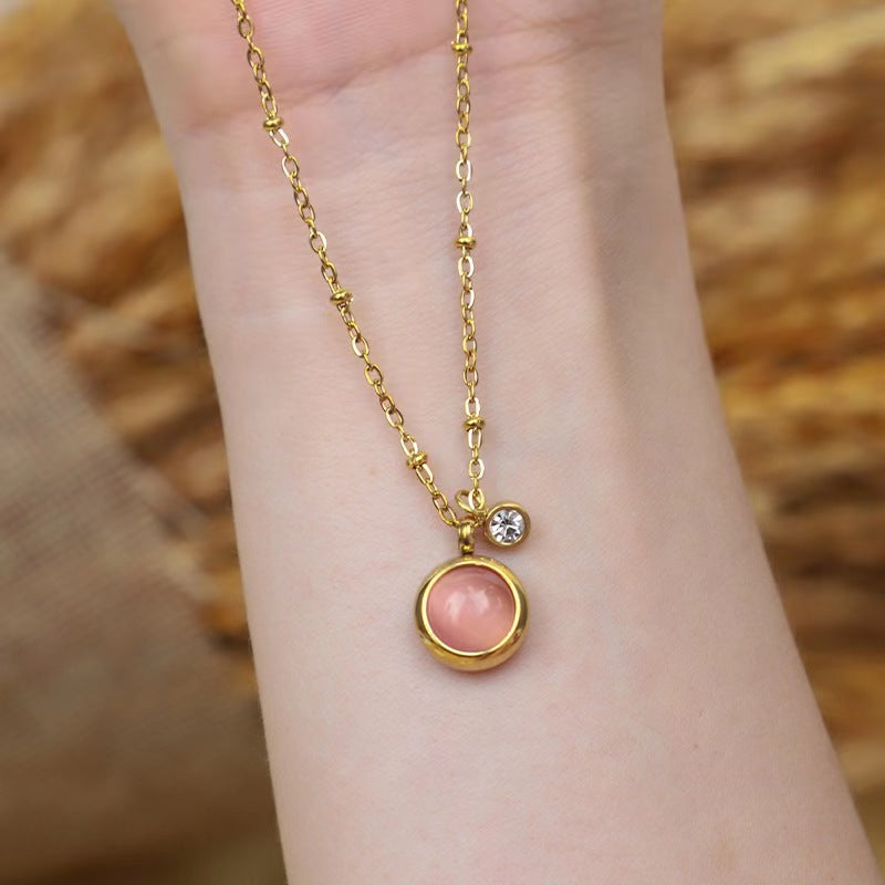 Elegant Rose Quartz Necklace