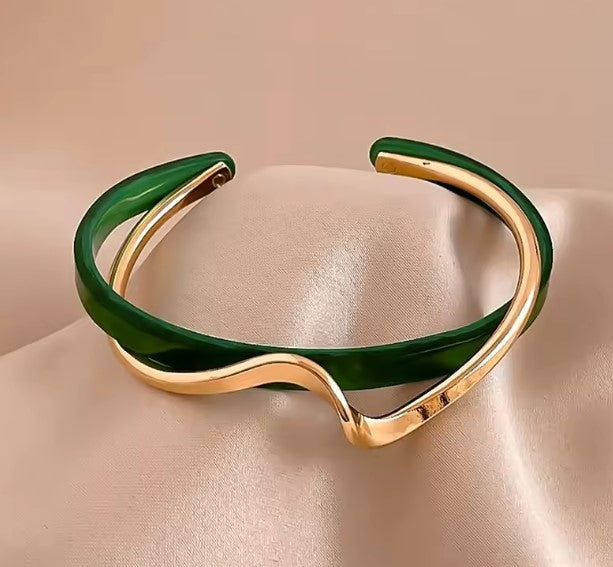 Green Shellfish Bangles