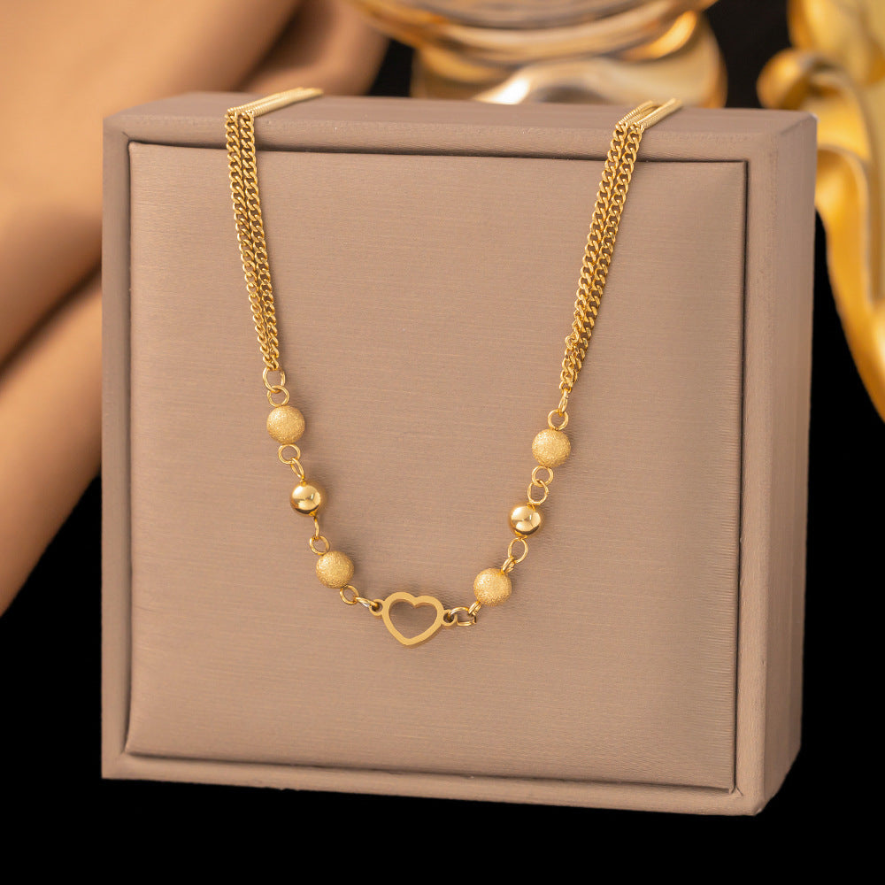 Romantic Gold Heart Necklace
