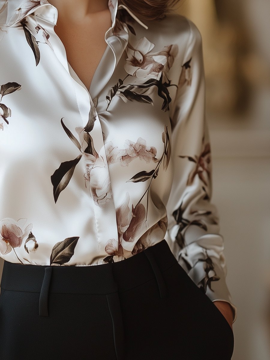 Lumiveil™ Satin Blouses — Glide Into Flawless Confidence and Unstoppable Style All Day Long