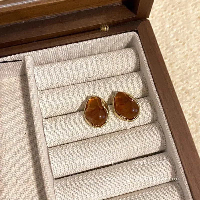Vintage Amber Earrings
