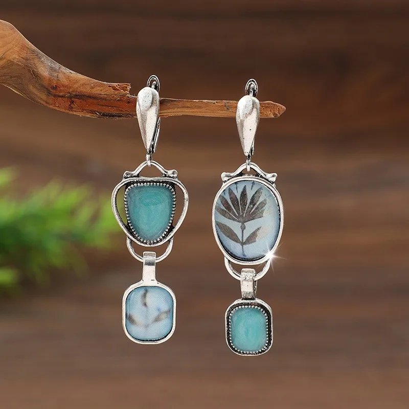 Vintage Turquoise Dangle Earrings