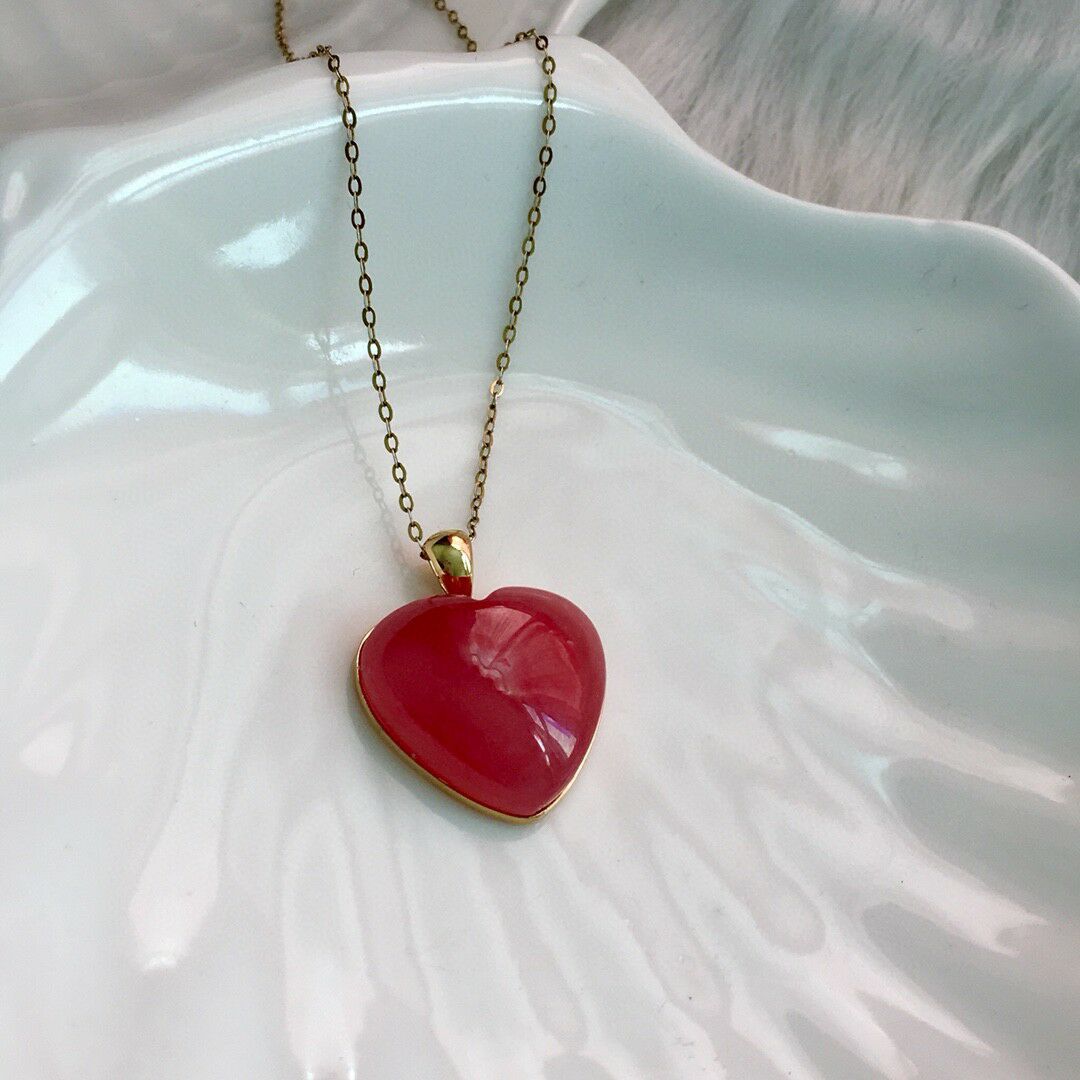 Romantic Red Heart Necklace