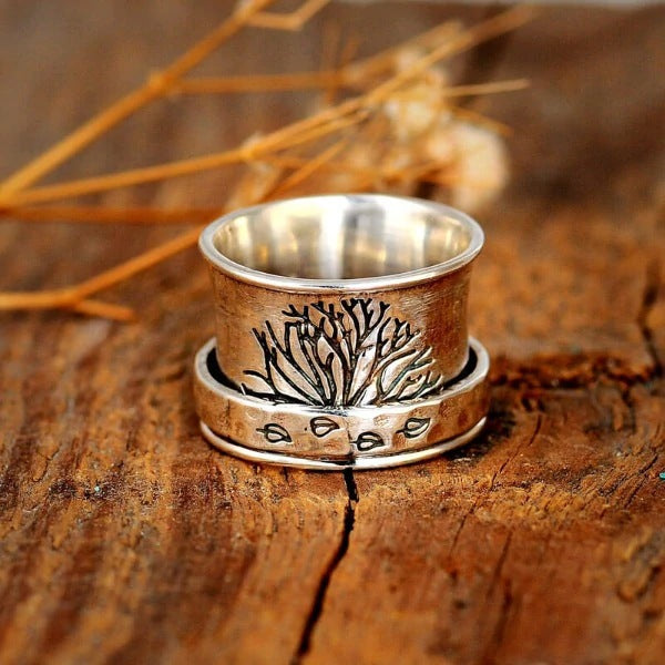 Handmade Tree Band Ring