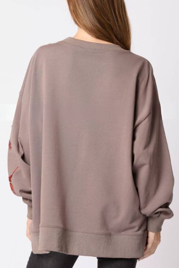 Halloween Witch Sequined Sweater Loose Top