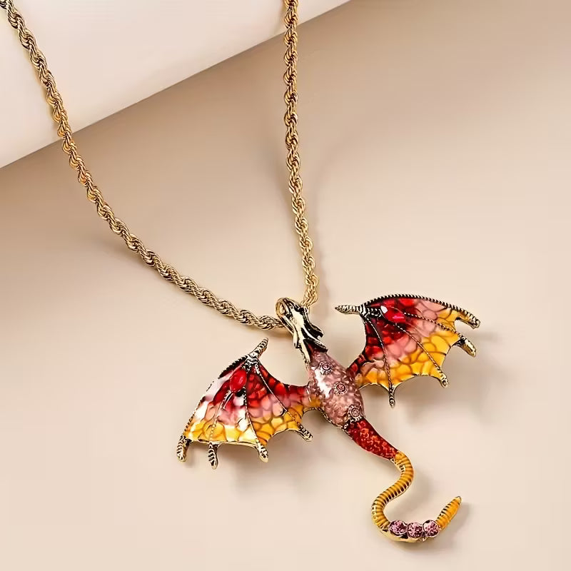 Ethereal Dragon Reverie Pendant Necklace