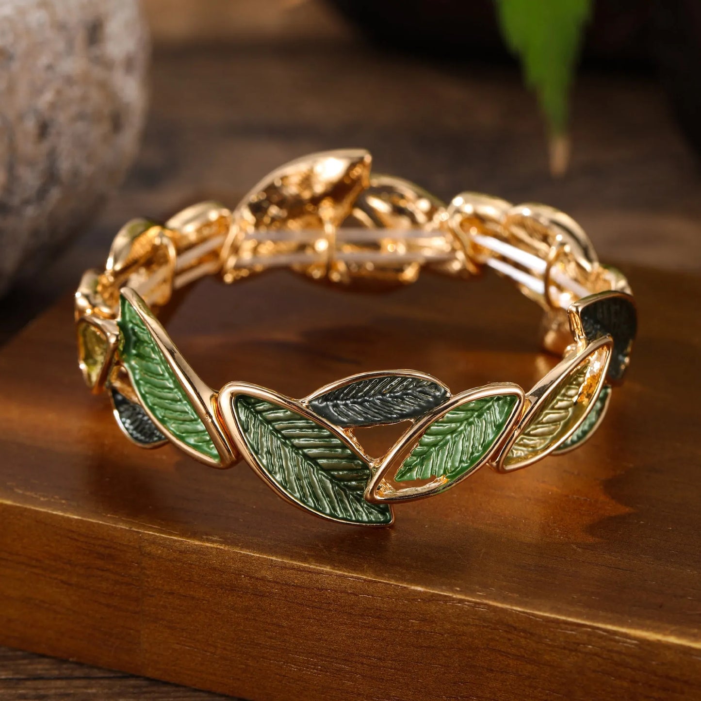 Elegant Leaf Bracelet