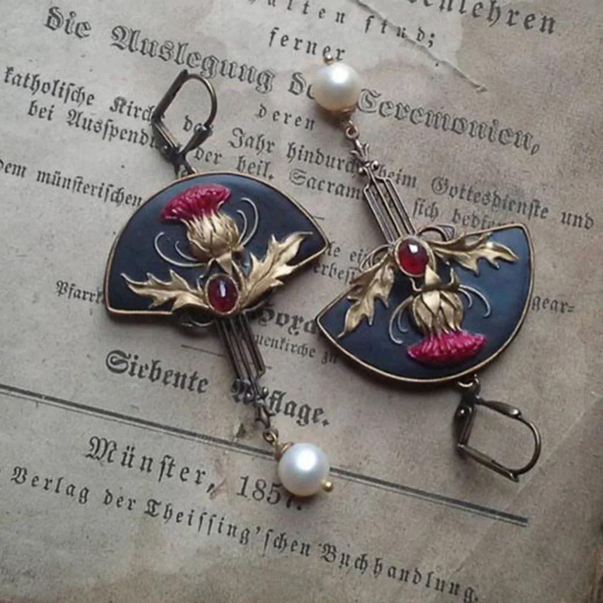 Vintage Thistle Earrings