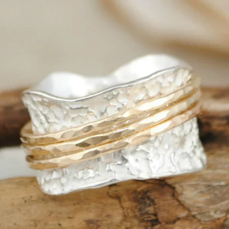 Textured Silver Wrap Ring
