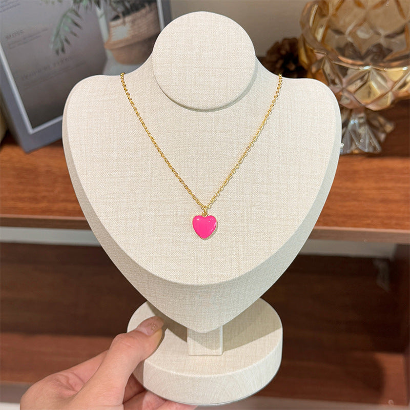 Pink Heart Necklace