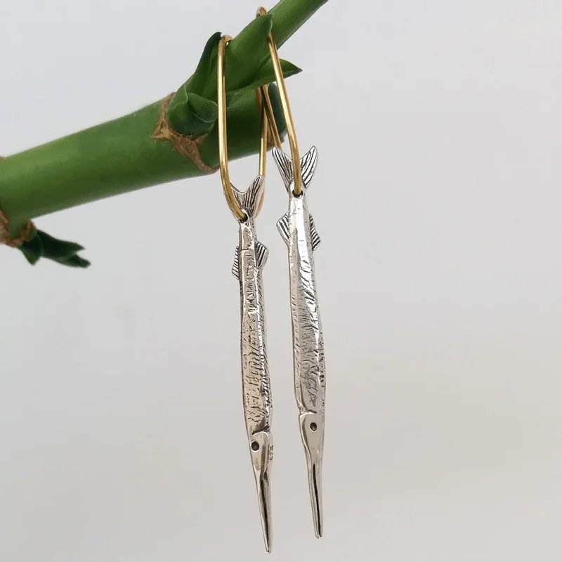 Vintage Fish Drop Earrings