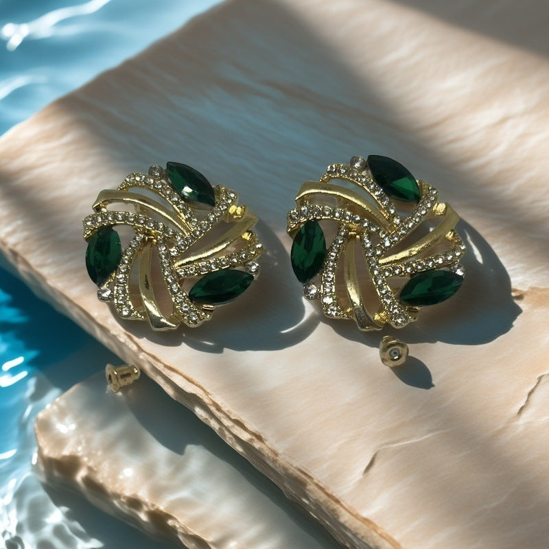 Elegant Emerald Earrings
