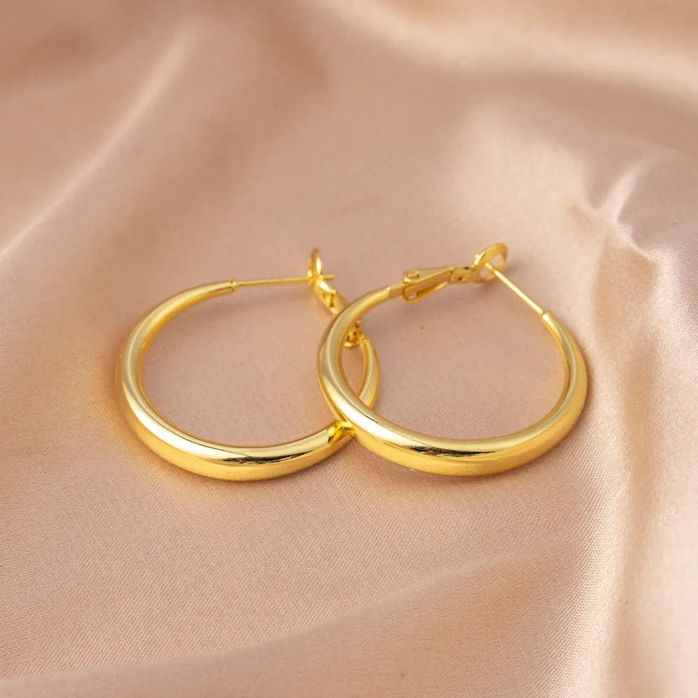 Classic Gold Hoop Earrings