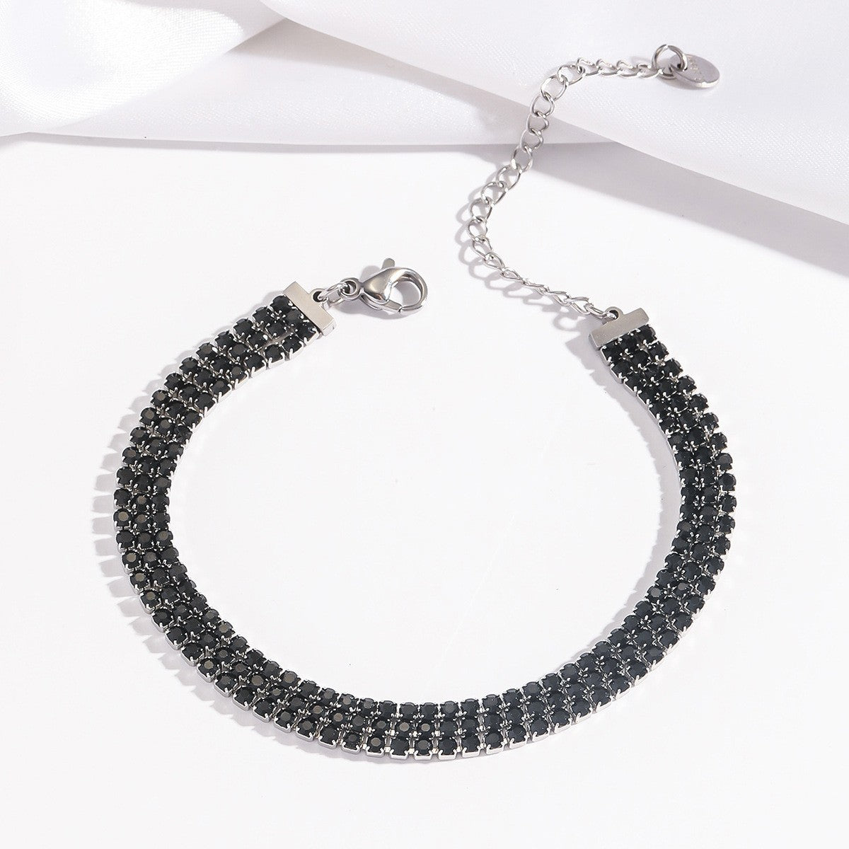 Elegant Black Diamond Bracelet