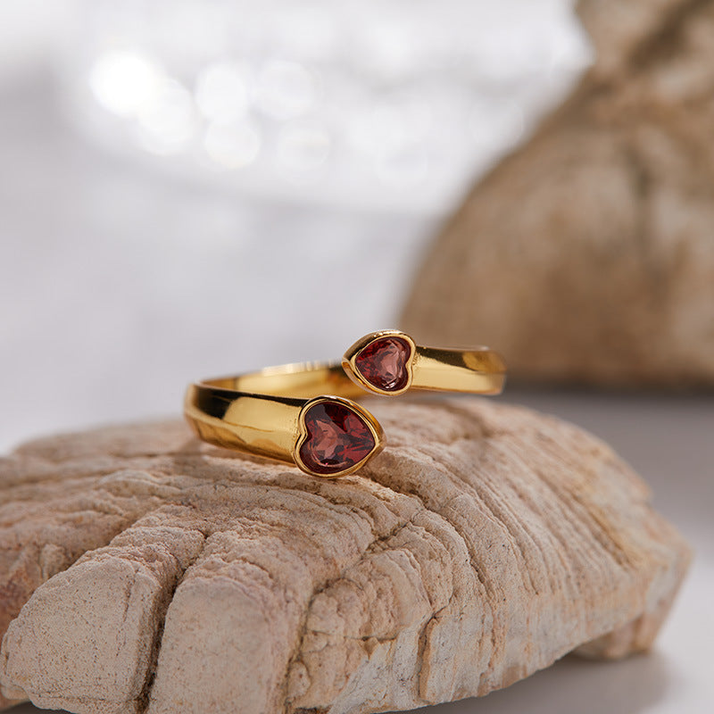 Romantic Garnet Ring