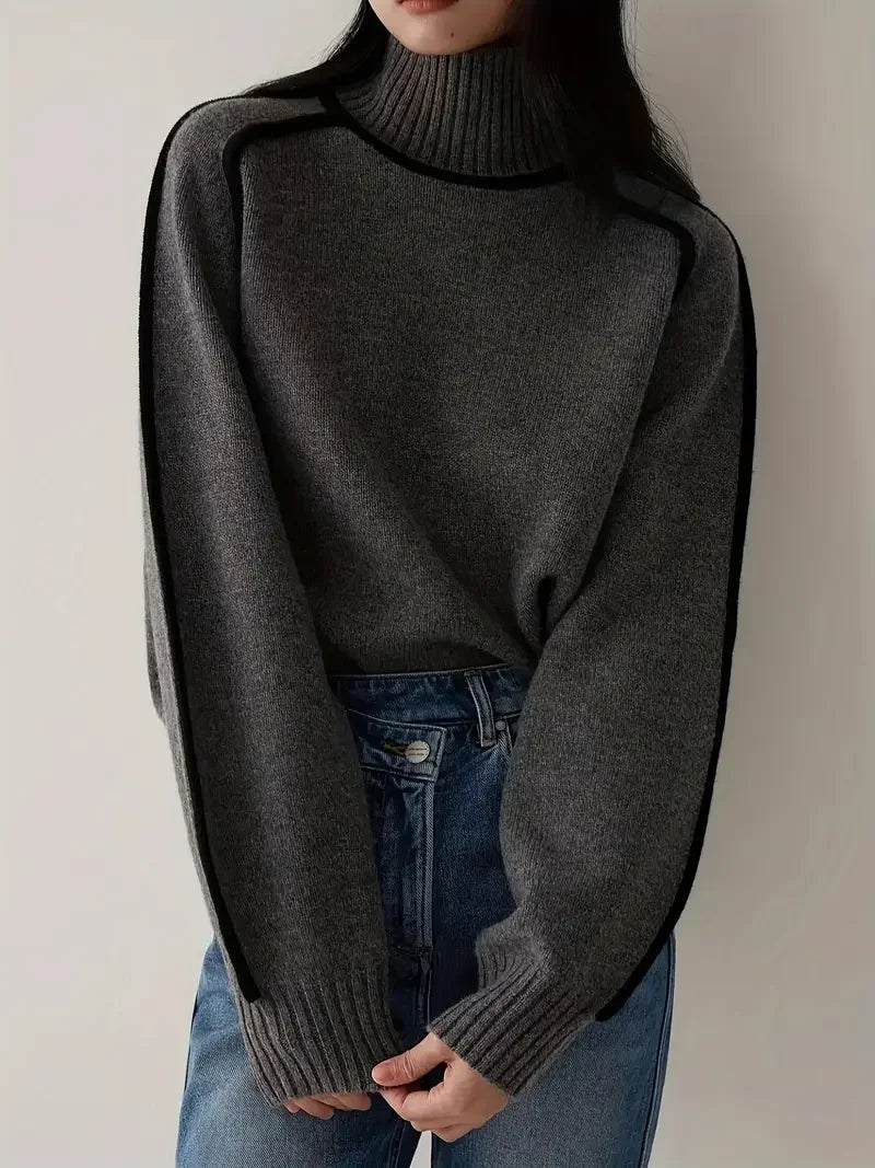 Half Turtleneck Knitted Sweater
