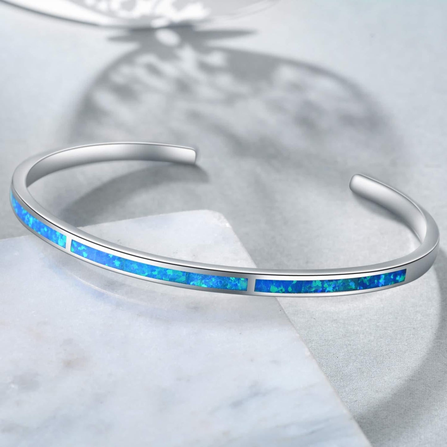 Blue Opal Cuff Bracelet