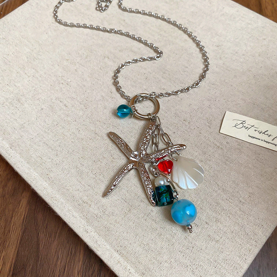 Vintage Starfish Charm Necklace