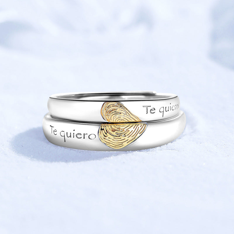 Romantic Gold Heart Ring
