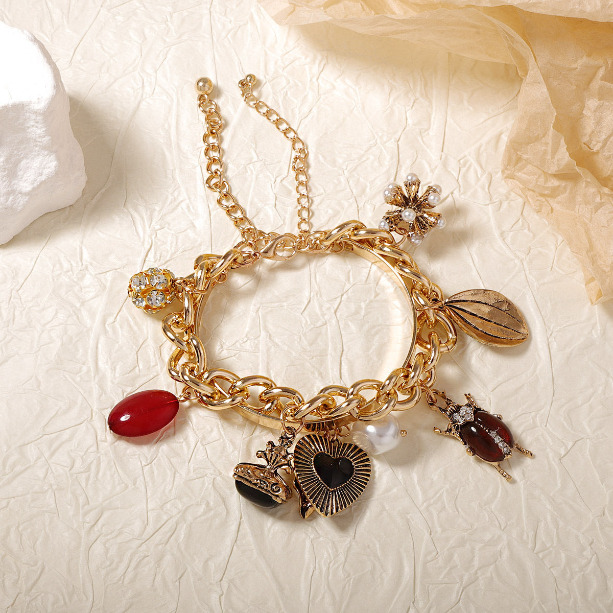 Charm Gold Bracelet