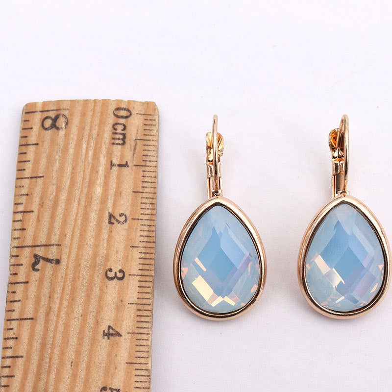 Elegant Blue Topaz Earrings