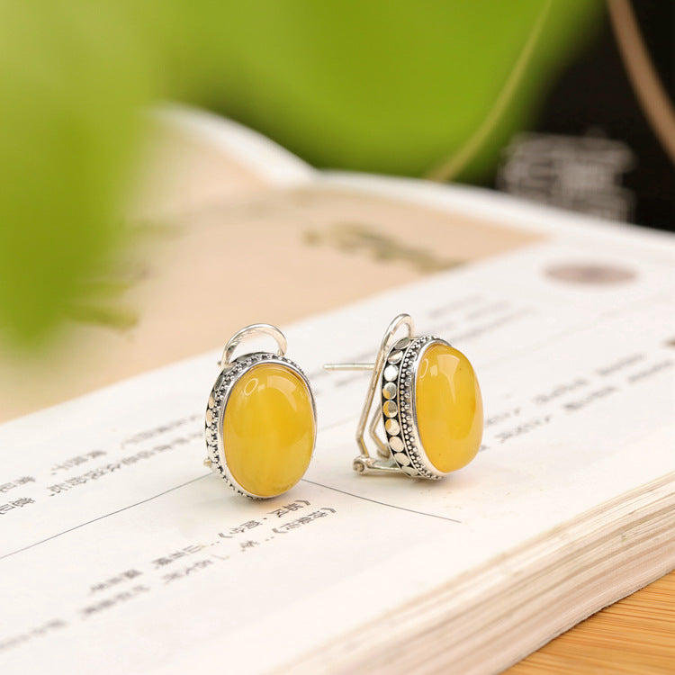Vintage Amber Earrings