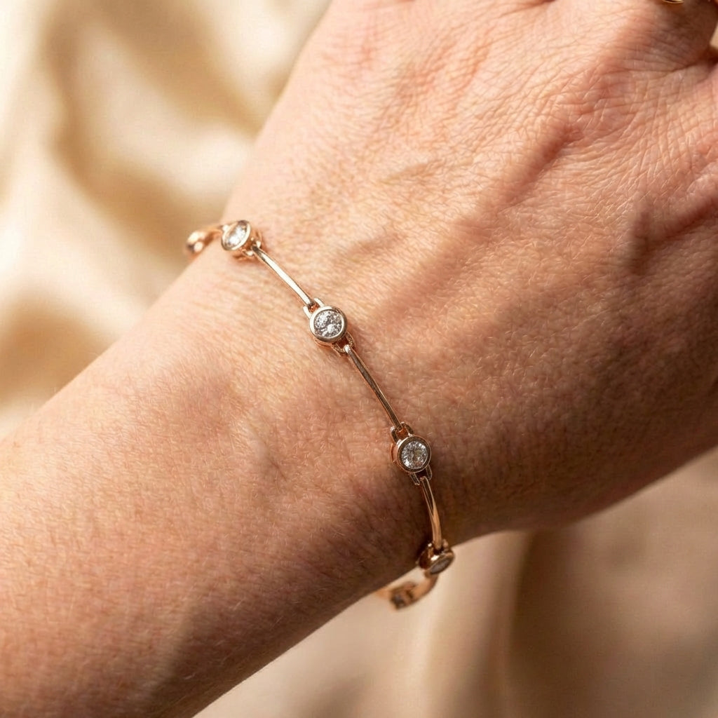 Luxury Zircon Rose Gold Bracelet
